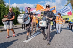 Unterstützung diverser Gewerkschaften, Photo © Thomas Hoy